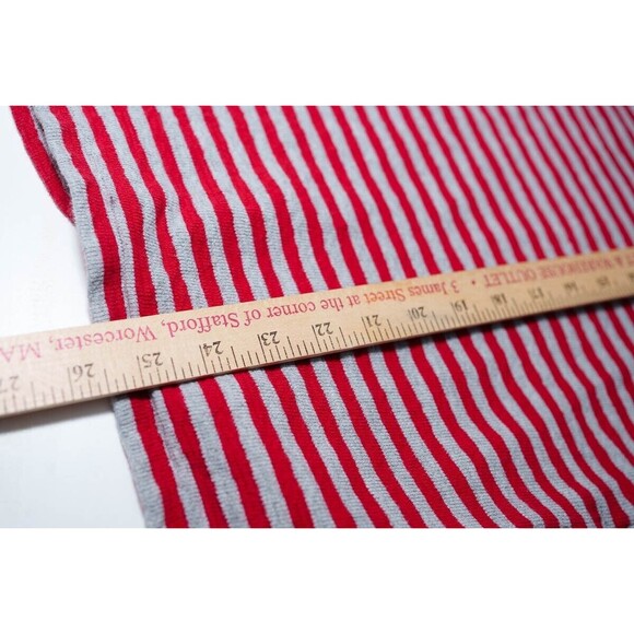 J. Jill womens S Petite red gray stiped shirt preppy - Picture 6 of 6